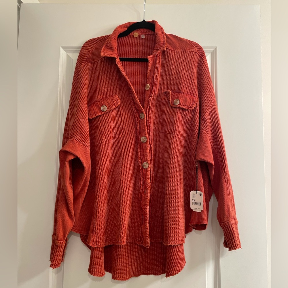 Brand new free people button up size xs one scout jacket